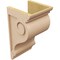 Ekena Millwork 9"W x 9"D x 18"H Wide Scroll Rough Cedar Woodgrain TimberThane Corbel, Primed Tan CORUR09X09X18SCRRCPR - alternate 5